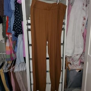 No Boundaries Women's Tan Wide Leg Pants